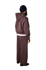 V1 Brown Zip Up Hoodie
