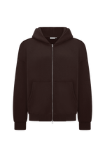 V1 Brown Zip Up Hoodie
