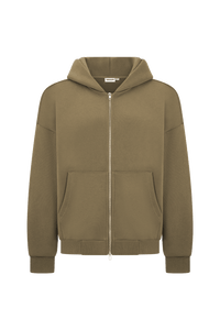 V1 Military Green Zip Up Hoodie